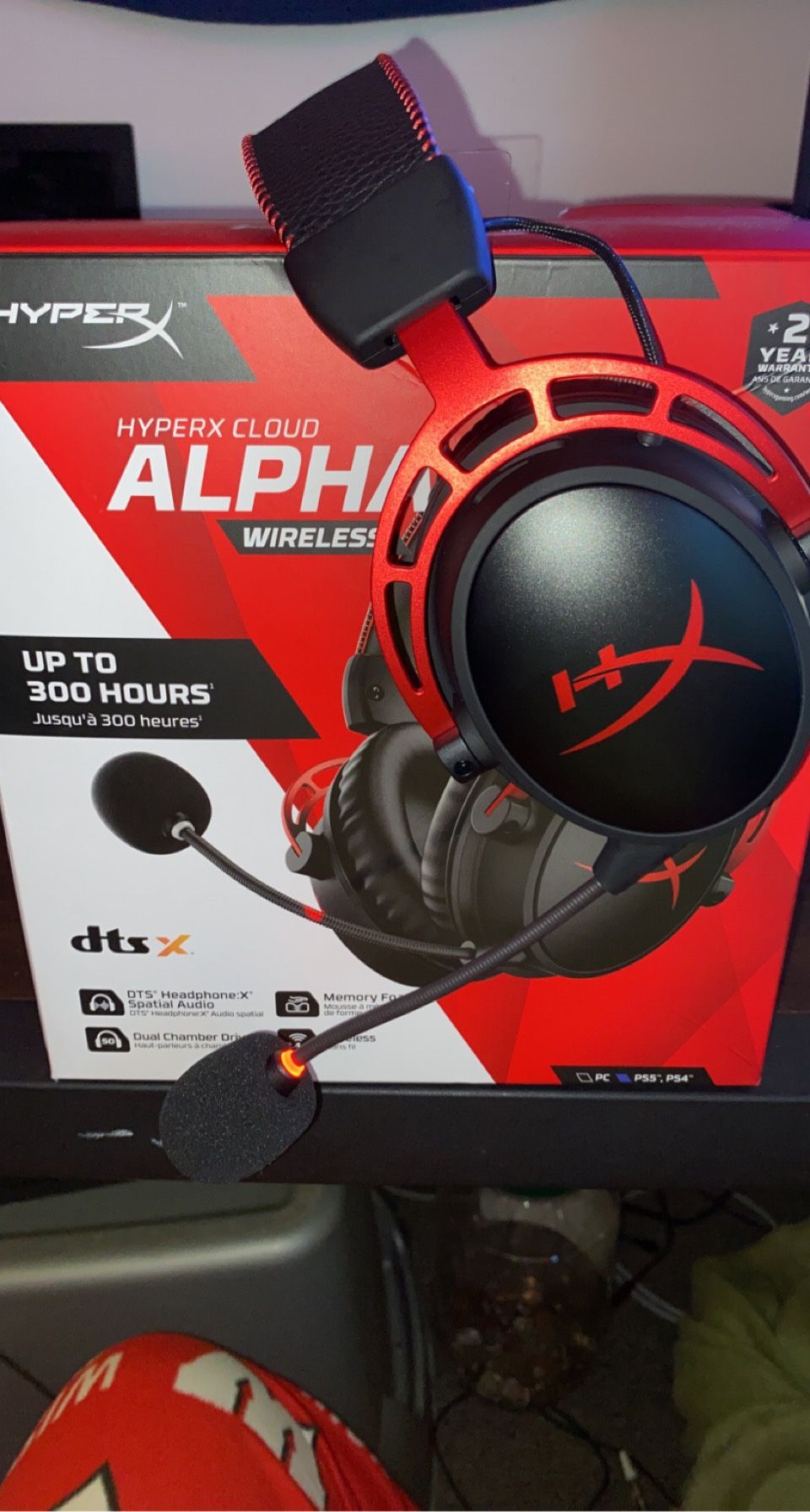 HyperX Cloud Alpha Wireless Headset (300 Hrs Battery Life) 