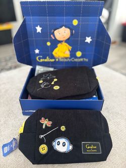 Coraline “threading” cosmetic bag
