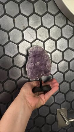 Huge piece of amethyst gemstone