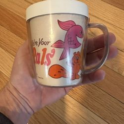 1969 "PALS" VITAMINS PLASTIC MUG, RARE!!! UNIQUE CUP