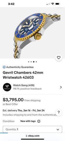 Gevril Chambers Watch