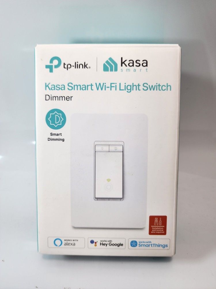Kasa Smart Dimmer Switch HS220 2.4GHz Wi-Fi Light Switch (Alexa, Google Home)