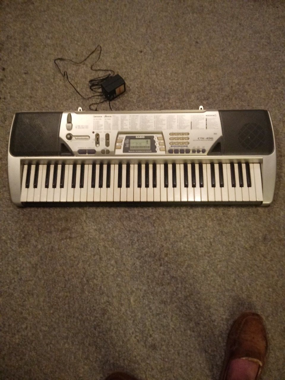 Casio. CTK. 496 with power supply. 50 Bucks