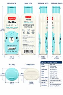 Fisher-Price Hello Bathtime Baby Body Wash 10 fl oz - 3-Pack