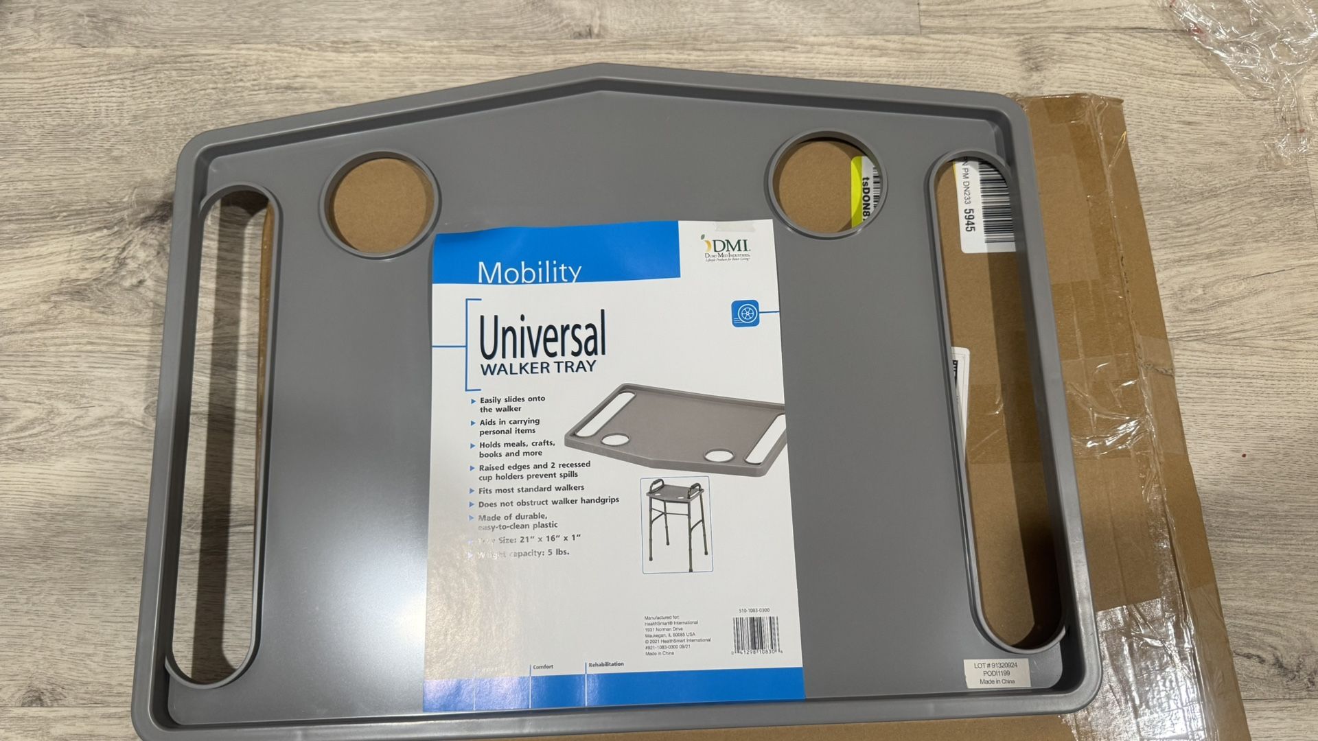 Walker Tray For Folding Walkers