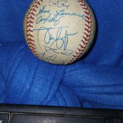 Autographed Baseball Unknown Signatures
