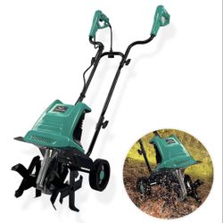 12 Inch Electric Tiller , Cultivator 10.5 Amps