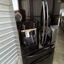 Black Color Samsung Refrigerator French Door With Ice Maker And Water Dispenser 