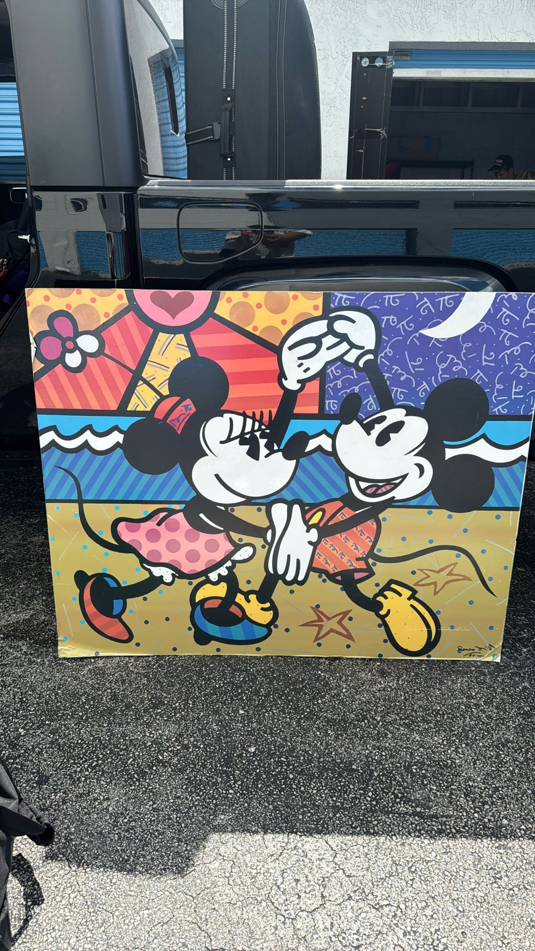 Mikey & Minnie Art Piece Signed By Romero Britto