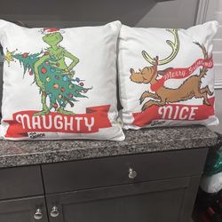 Grinch Set of 2 Pillows