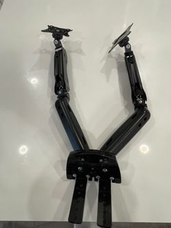 Dual Monitor Stand, Fully Adjustable Gaming Monitor Desk Mount