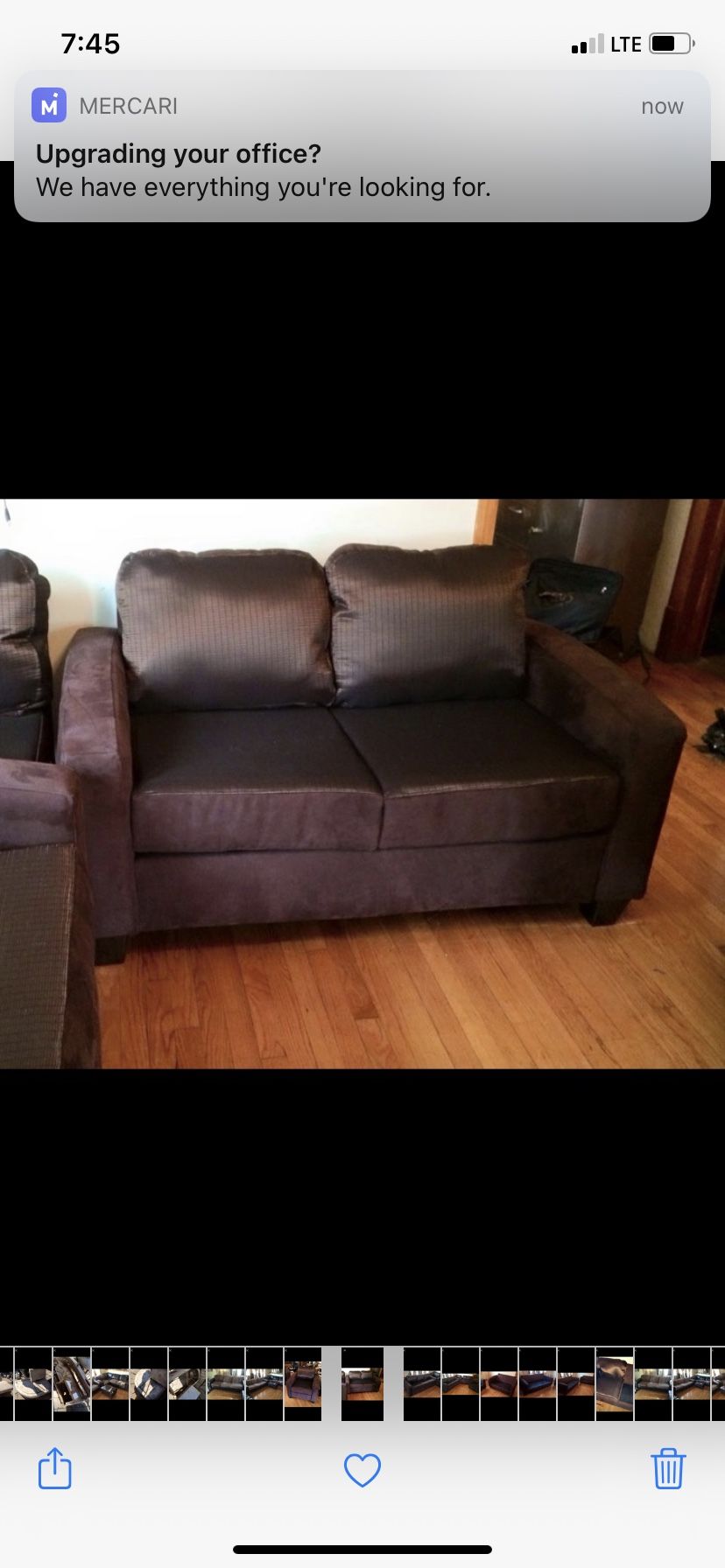 Modular sectional Love Seat, Couch , Chair & Ottoman Fold Out Queen Sleeper