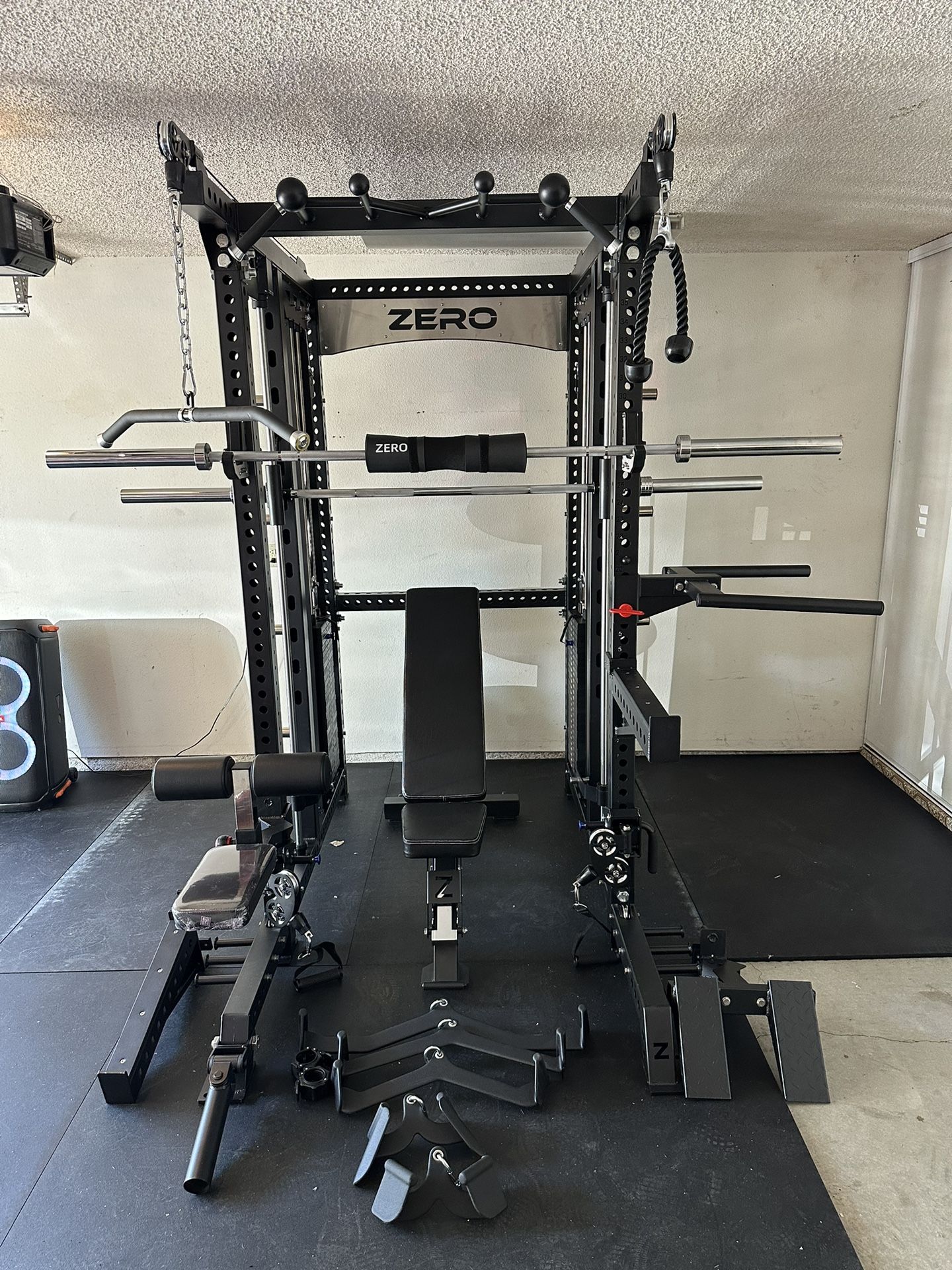 Smith Machine 500 | Adjustable Bench | 245lb Cast Iron Olympic Weights | 7ft Olympic Bar | Fitness | Gym Equipment | FREE DELIVERY/INSTALLATION 🚚 🛠️