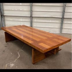 Plank Trestle Coffee Table by Lane