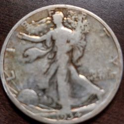 Vintage 1934-D Walking Liberty Half Dollar - 90% Silver