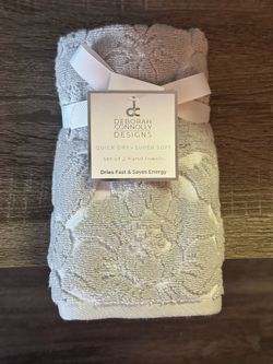 Brand New Hand Towels Set of 2 Gray