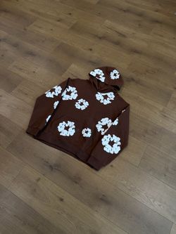 Denim Tears Cotton Wreath Hoodie Brown