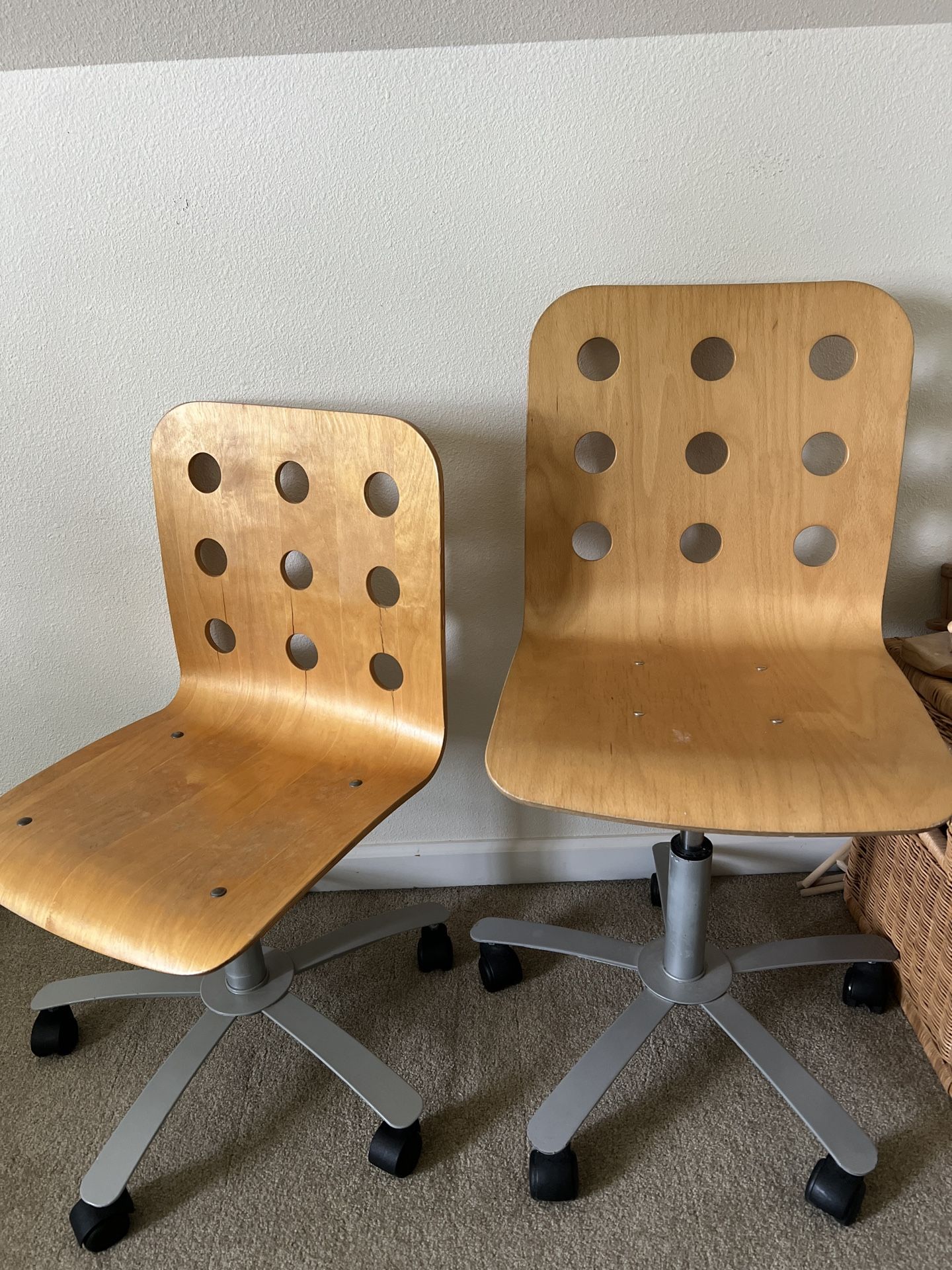 Office chairs or desk chairs $30 for both