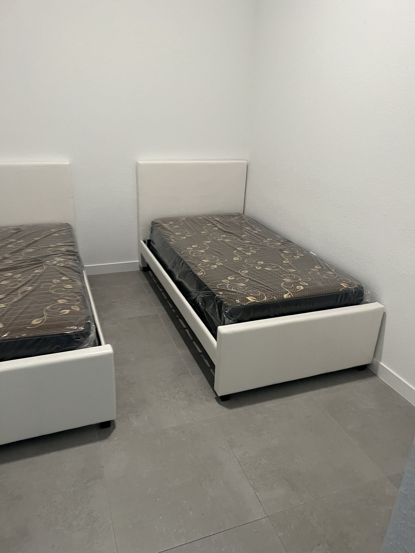 2 Twin Size Bed With That Mattress All New Furniture And Free Delivery