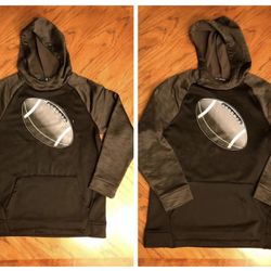 2 Like New Black Tek Gear Boy’s Football Pullover Hoodies - $12.00 Each