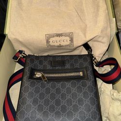 Gucci small black messenger bag