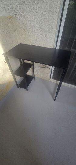 Small computer desk and moniter