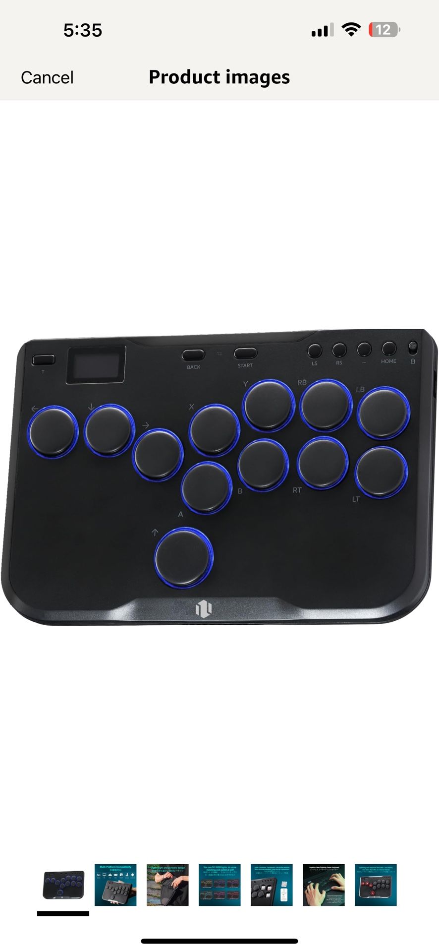 Haute42 Arcade Stick R16 All-Button Arcade Controller 16Keys for PC/Ps3/Ps4/S...