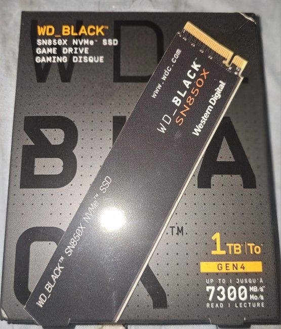 Brand New Never Used WD_BLACK 1TB SSD Game Drive