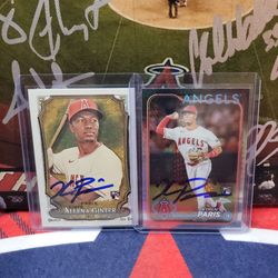 Topps Baseball Card Kyren Paris   Autograph Cards