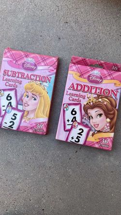 Addition and subtraction Disney learning cards