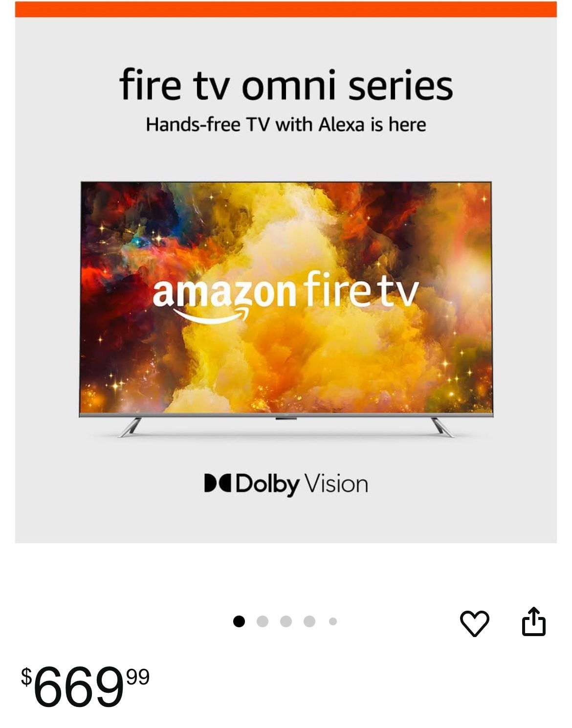AMAZON FIRE TV OMNI 65” SMART TV LED 4K BUILT IN ALEXA FANTASTIC PICTURE QUALITY GUARANTEED 💯📺💯💯