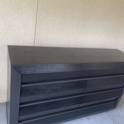 Black Dresser Real Wood 