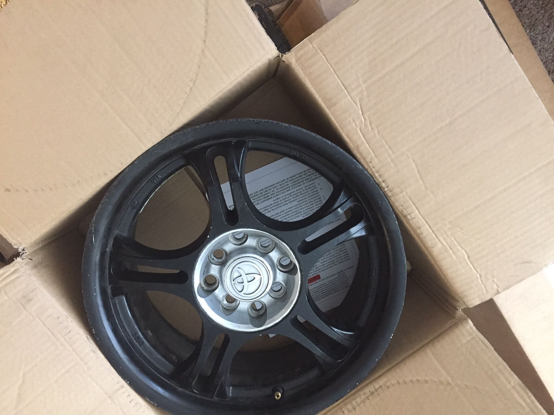 Black rims must sell ASAP {contact info removed} 16”