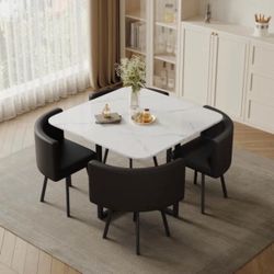 5-piece Dining Set (Table + 4 Chairs)
