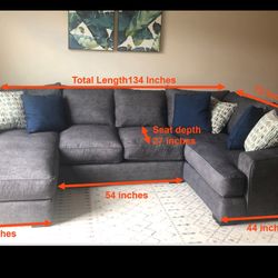 Gray Sectional Couch ($650 OBO)