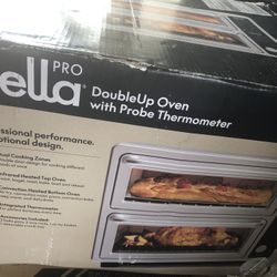 bella PRO - DoubleUp Oven with Probe Thermometer - Stainless Steel