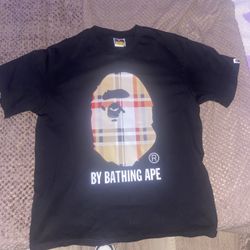 Bape x Burberry black short sleeve 