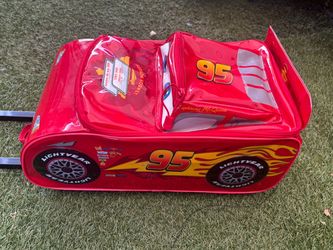Disney Lighting McQueen Rolling Luggage Bag