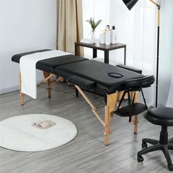 84 Inch Adjustable 2 Fold Salon Bed