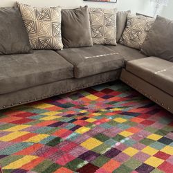 Velvet Gray Sectional