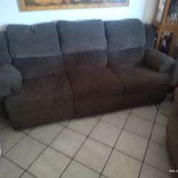 Couch and loveseat beige