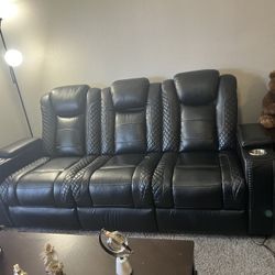 I sell my reclining leather room set with speakers included