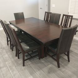 Dining Room Table with 8 Chairs