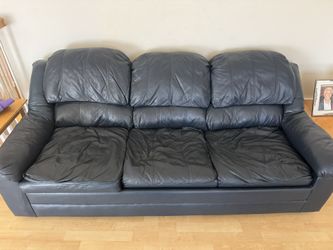 Blue Sofa In Good Condition