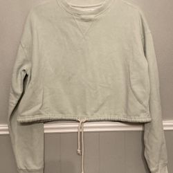 Women’s Pacsun Crop Top Tie Sweatshirt 
