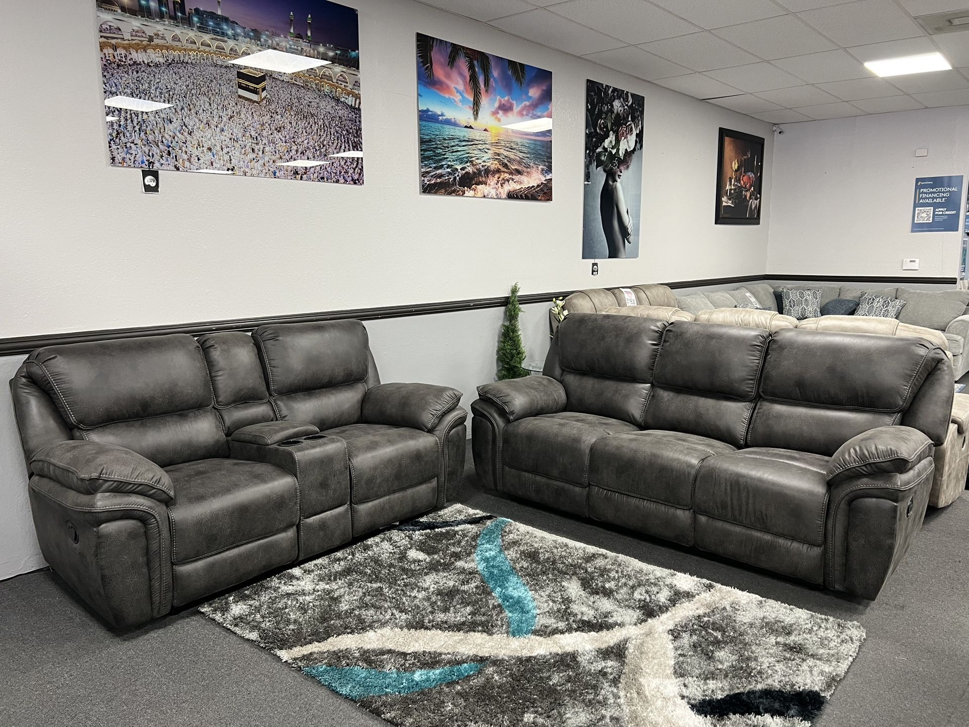2PC Gray Sofa & Loveseat 💥SPECIAL💥