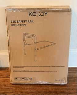 KEKOY Adjustable Bed Assist Rail 330lb Non-Slip Handle Storage Pocket 4-12” | New in Box