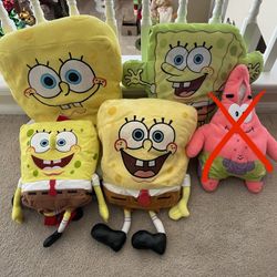 Plush Toys: SpongeBob, Dora, Animals, etc. (NOT FREE, READ DESCRIPTION)
