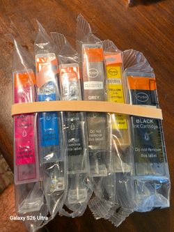New set of 6 Inks for Canon printers CLI 220 AND PGI 220