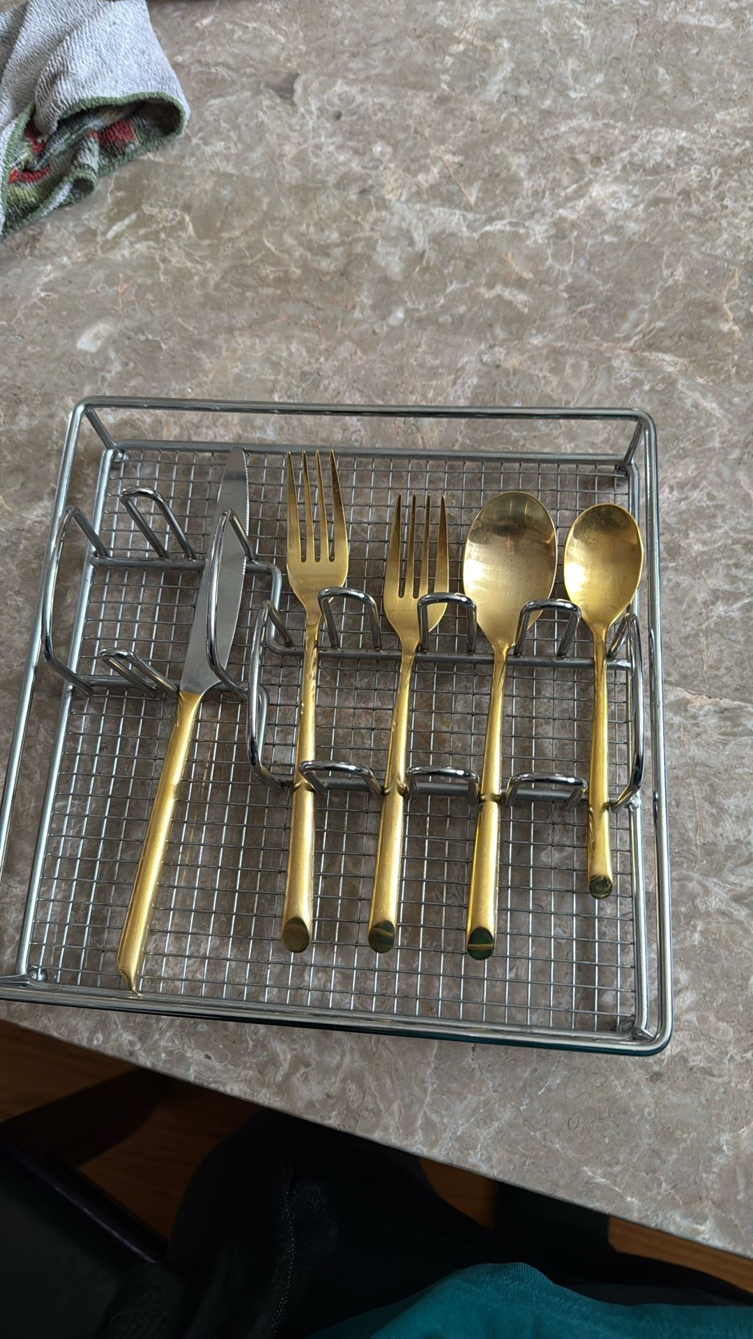 Metal/wired Rack For Utensils(utensils Not Included)